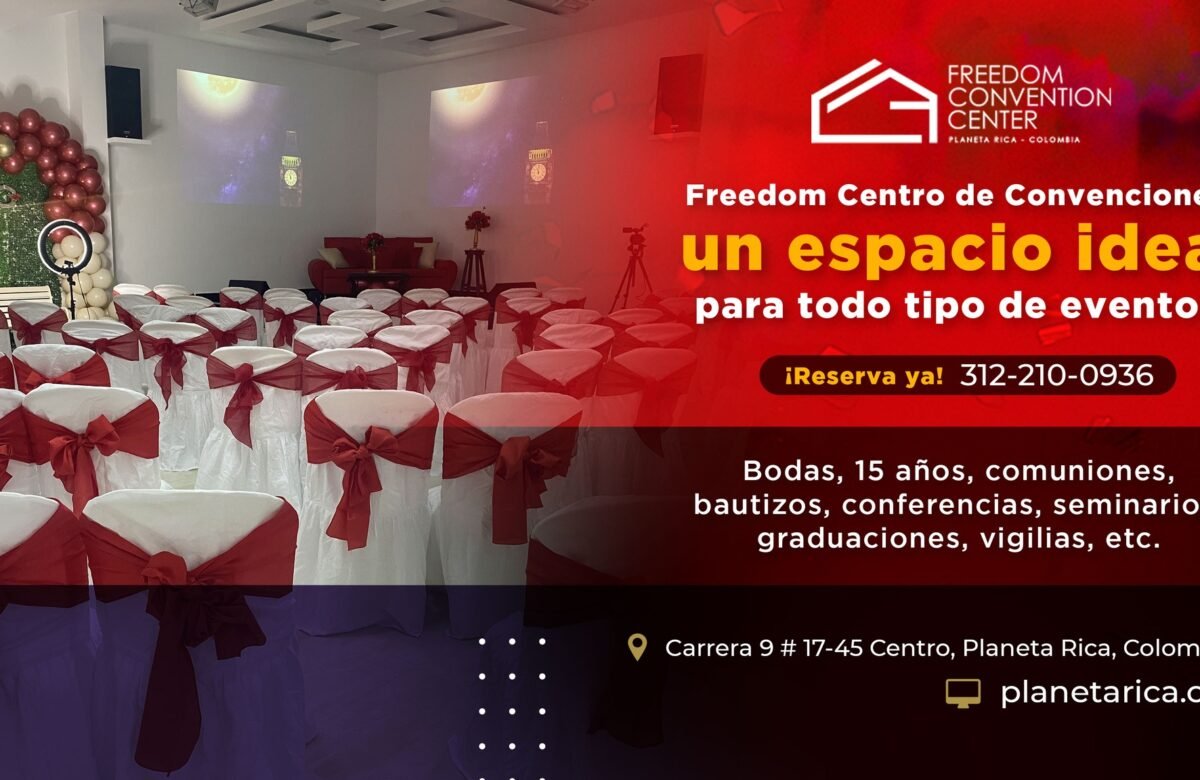 Afiche Freedom Convention Center - Servicios